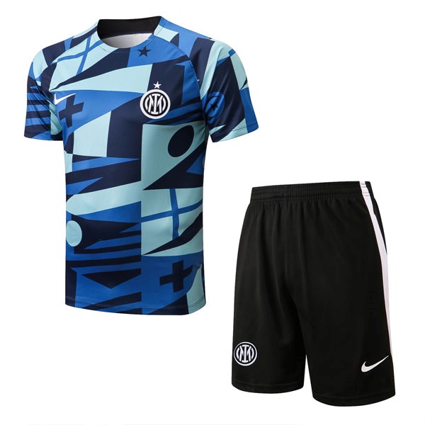 Trainingsshirt Inter Milan Komplett-Set 2022-23 Blau